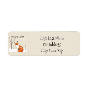 Custom Peace Earth Minimalistisch Fox Bird Animal