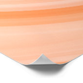 Custom Peach Fuzz Wave Poster (Ecke)
