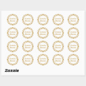 Custom Peanut Butter Gingham Stickers (Blatt)
