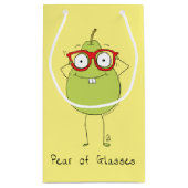 Custom Pear Glass Shopping Bag Eye Doctor Kleine Geschenktüte (Rückseite)