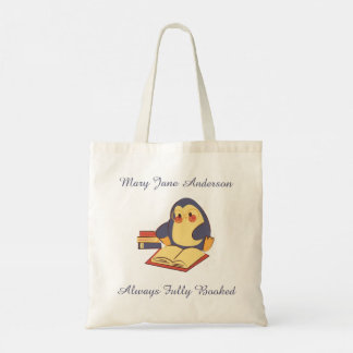 Custom Penguin Reading Tote Bag • Fully Booked Tragetasche