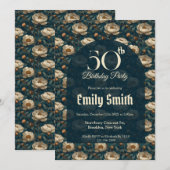 Custom Peonies Flower Birthday Celebration Einladung (Vorne/Hinten)