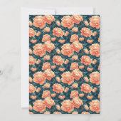 Custom Peonies Themed 90Th Birthday Einladung (Rückseite)