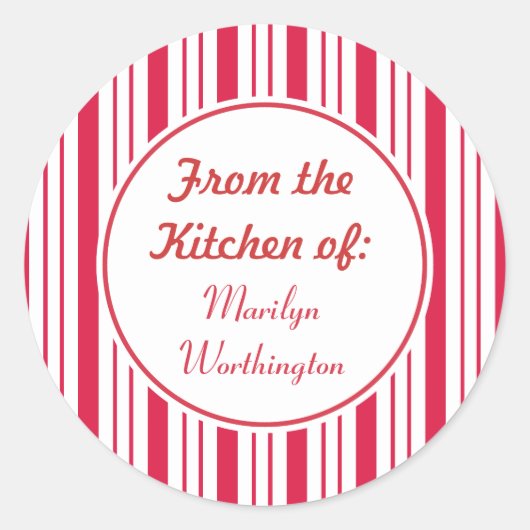 Custom Peppermint Kitchen Stickers (Vorderseite)