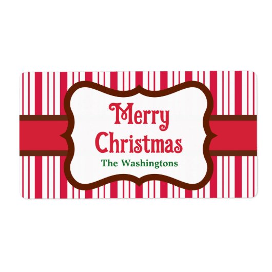 Custom Peppermint Merina Weihnachtsmarken (Vorne)