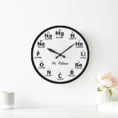 Custom Periodic Table Science Element Große Wanduhr (Zuhause)