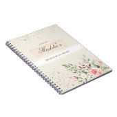 Custom Personal Diary Daily Ladies Floral Elegant Notizblock (Rechte Seite)