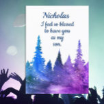 Custom, Personal Happy Birthday son card Karte<br><div class="desc">Schicken Sie ihnen eine so einzigartige Karte wie sie sind!</div>