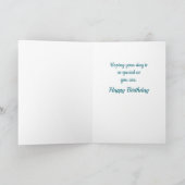 Custom, Personal Happy Birthday son card Karte (Innenseite)