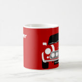 CUSTOM PERSONALISIEREN CLASSIC MINI CAR KAFFEETASSE (Mittel)