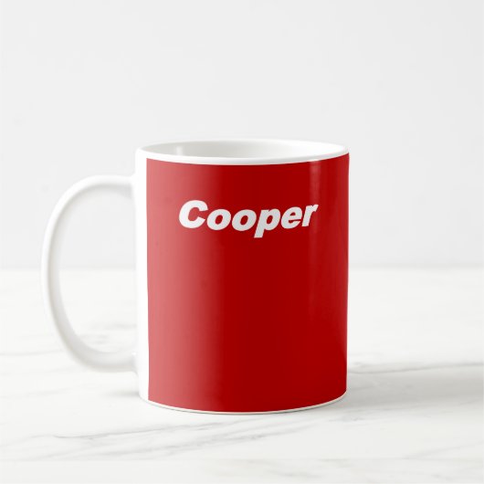 CUSTOM PERSONALISIEREN CLASSIC MINI CAR KAFFEETASSE (Links)