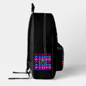 CUSTOM PERSONALISIEREN COMPUTER GAMER SPORTARTEN V BEDRUCKTER RUCKSACK (Links)