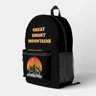 CUSTOM PERSONALISIEREN NATIONALPARK VINTAGE BERGE BEDRUCKTER RUCKSACK