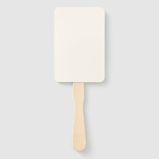 Custom Personalisiert 10 RECTANGLE ECRU WEDDING FA Fächer (Rückseite)