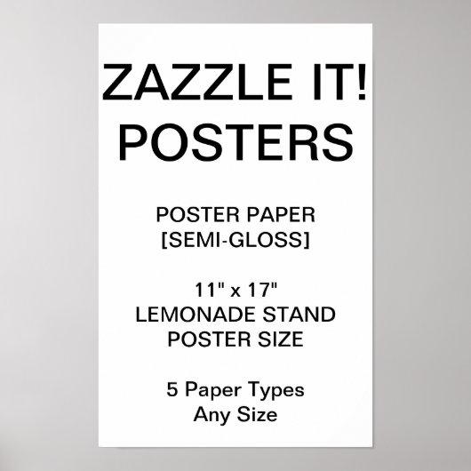 Custom Personalisiert 11"x17" Semi-Gloss Poster (Vorne)