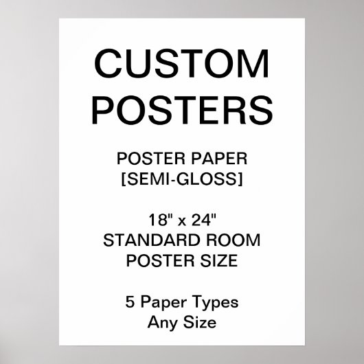 Custom Personalisiert 18"x24" Semi-Gloss Poster (Vorne)