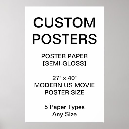Custom Personalisiert 27"x40" Semi-Gloss Poster (Vorne)