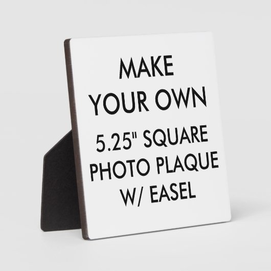 Custom Personalisiert 5,25" Square Foto Plaque Fotoplatte (Vorderseite)