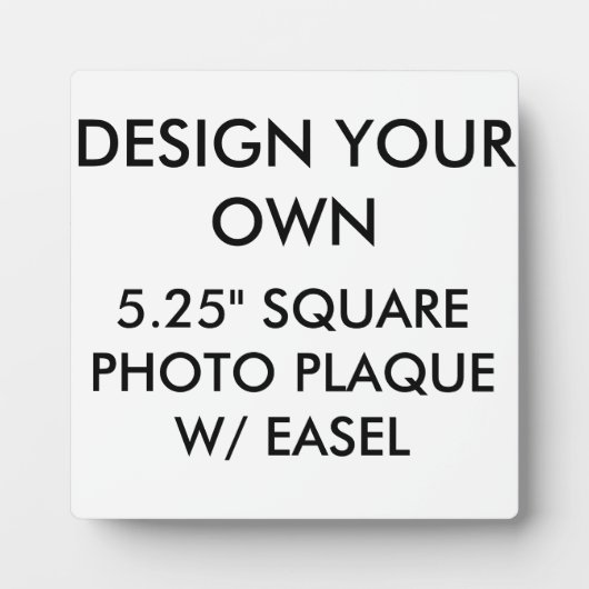 Custom Personalisiert 5,25" Square Foto Plaque Fotoplatte (Vorderseite)