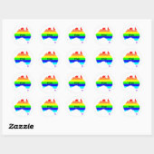 Custom Personalisiert Aussie Gay Pride Stickers (Blatt)