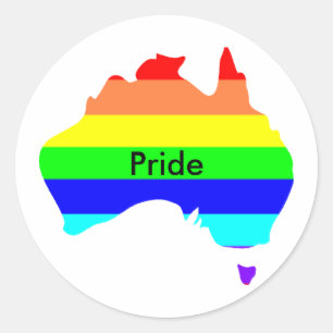 Custom Personalisiert Aussie Gay Pride Stickers