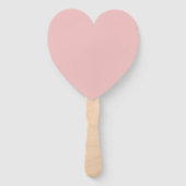 Custom Personalisiert BABY PINK HEART WEDING FANS Fächer (Rückseite)