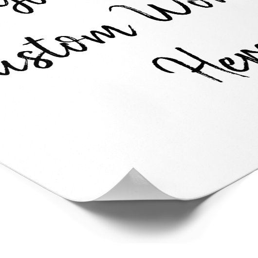 Custom Personalisiert Birthday Sign Party Foto Pro Poster (Ecke)