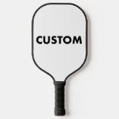 Custom Personalisiert BLACK Handfräsen Carbon Fibe Pickleball Schläger (Vorderseite)