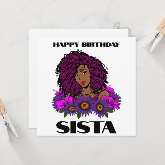 Custom Personalisiert Black Queen Spring Oster Karte (Vorderseite/Rückseite Beispiel)