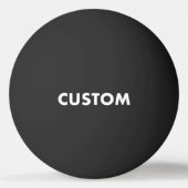 Custom Personalisiert BLACK Table Tennis Tischtennisball (Rückseite)
