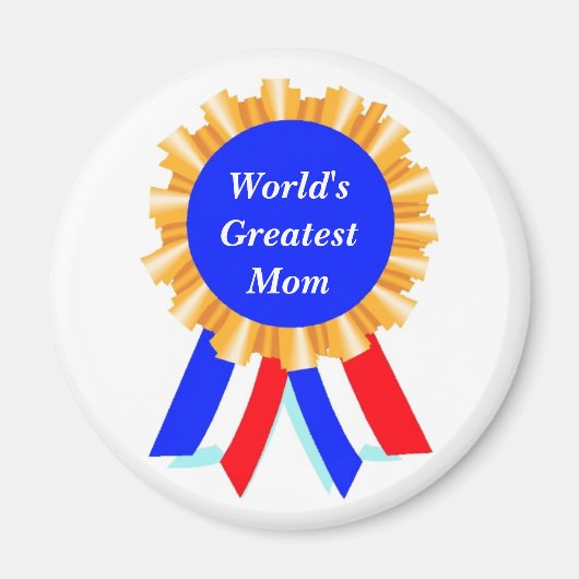 Custom Personalisiert Blue Ribbon Award Magnete Magnet (Vorne)