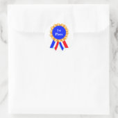 Custom Personalisiert Blue Ribbon Award Stickers (Tasche)