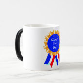 Custom Personalisiert Blue Ribbon Award Tasse (Vorderseite Links)