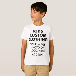 Custom Personalisiert BOY'S T - SHIRT - WEISS