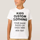 Custom Personalisiert BOY'S T - SHIRT - WEISS (Vorderseite)