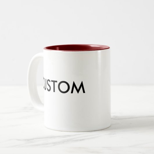 Custom Personalisiert Brown Zwei-Tone-Tasse Zweifarbige Tasse (Vorderseite Links)