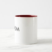 Custom Personalisiert Brown Zwei-Tone-Tasse Zweifarbige Tasse (Mittel)