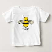 Custom Personalisiert Bumblebee Honey Bee Bug Baby T-shirt (Vorderseite)