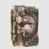 Custom Personalisiert Canada Lynx Golfhandtuch (Vorderseite)