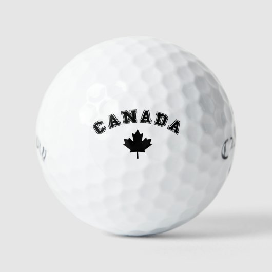 Custom Personalisiert Canada Mapsleaf Print Golfball (Vorderseite)