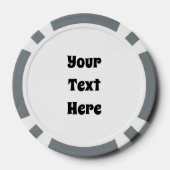 Custom Personalisiert Casino Poker Chips (Rückseite)