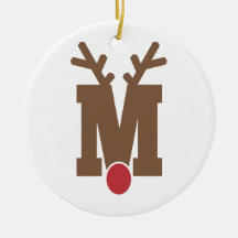 Custom Personalisiert Christmas Ornament Letter "M