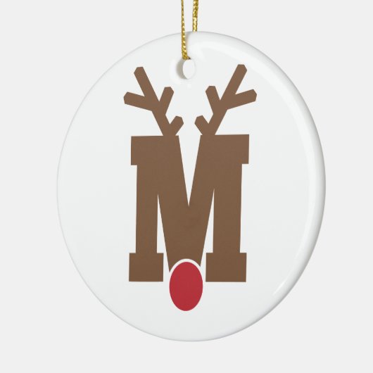 Custom Personalisiert Christmas Ornament Letter "M (Links)