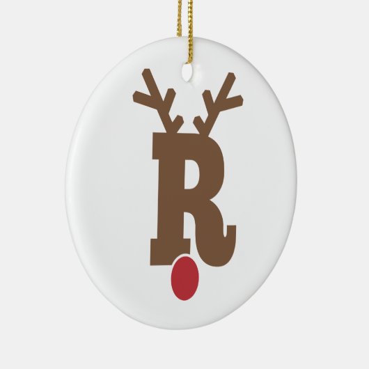 Custom Personalisiert Christmas Ornament Letter "R (Rechts)