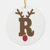Custom Personalisiert Christmas Ornament Letter "R (Vorne)