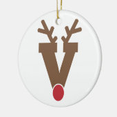 Custom Personalisiert Christmas Ornament Letter "V (Links)