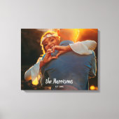Custom Personalisiert Couple's Foto Neu verheirate Leinwanddruck (Vorderseite)