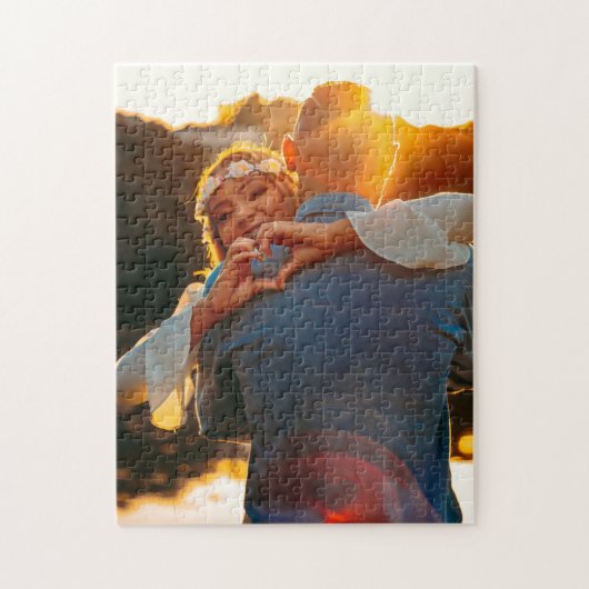 Custom Personalisiert Couple's Foto Neu verheirate Puzzle (Vertikal)