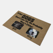 Custom Personalisiert Dog Mat Dog Lover House Gesc Fußmatte (Schrägansicht)