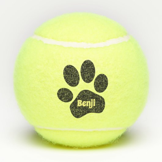 Custom Personalisiert Dog Tennis Balls Tennisbälle (Rückseite)